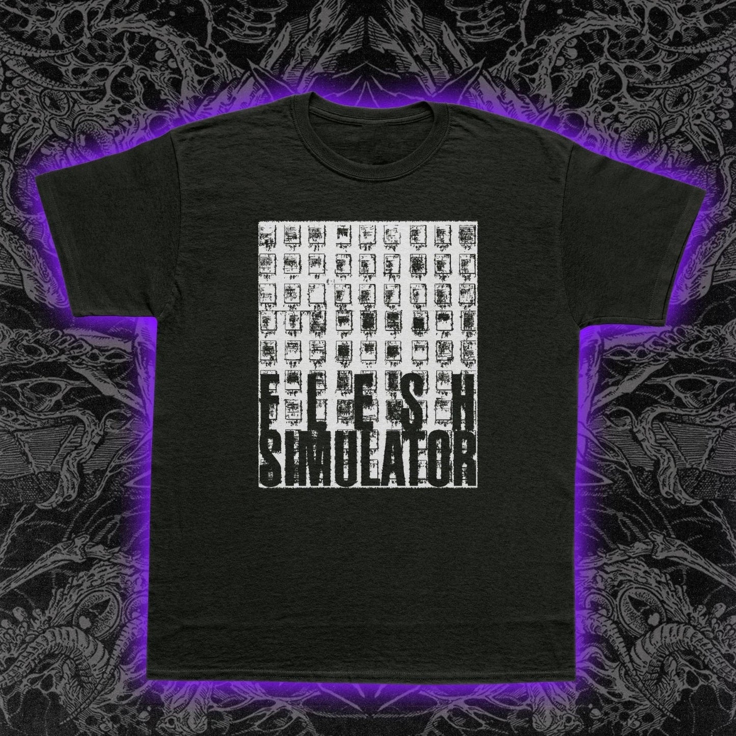 Flesh Simulator FOIA T-Shirt Experimental Music Conspiracy Art Underground Tee Unisex T-shirt, Sweatshirt, Hoodie, Long Sleeve Tee - T-Shirt, Sweatshirt, Hoodie