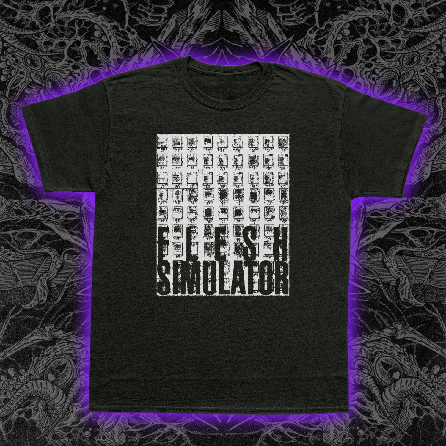 Flesh Simulator FOIA T-Shirt Experimental Music Conspiracy Art Underground Tee Unisex T-shirt, Sweatshirt, Hoodie, Long Sleeve Tee - T-Shirt, Sweatshirt, Hoodie