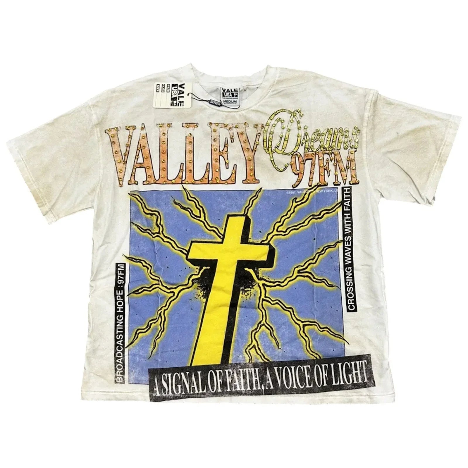 Vale Forever Thunder Cross Bling T-Shirt Dirt White Unisex T-shirt, Sweatshirt, Hoodie, Long Sleeve Tee - T-Shirt, Sweatshirt, Hoodie