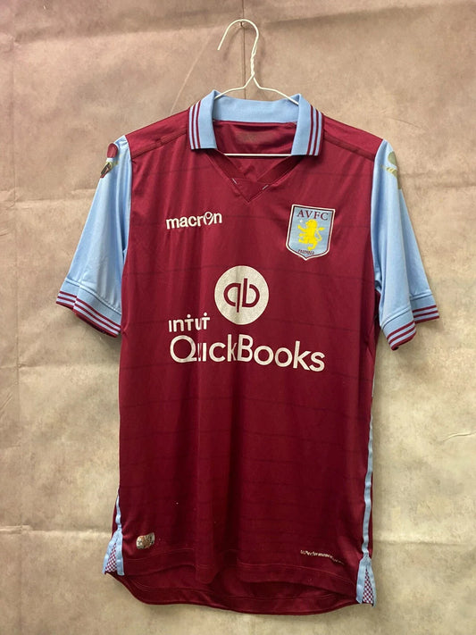 Aston Villa Home T-Shirt 2015-2016 Clarkie Unisex T-shirt, Sweatshirt, Hoodie, Long Sleeve Tee - T-Shirt, Sweatshirt, Hoodie