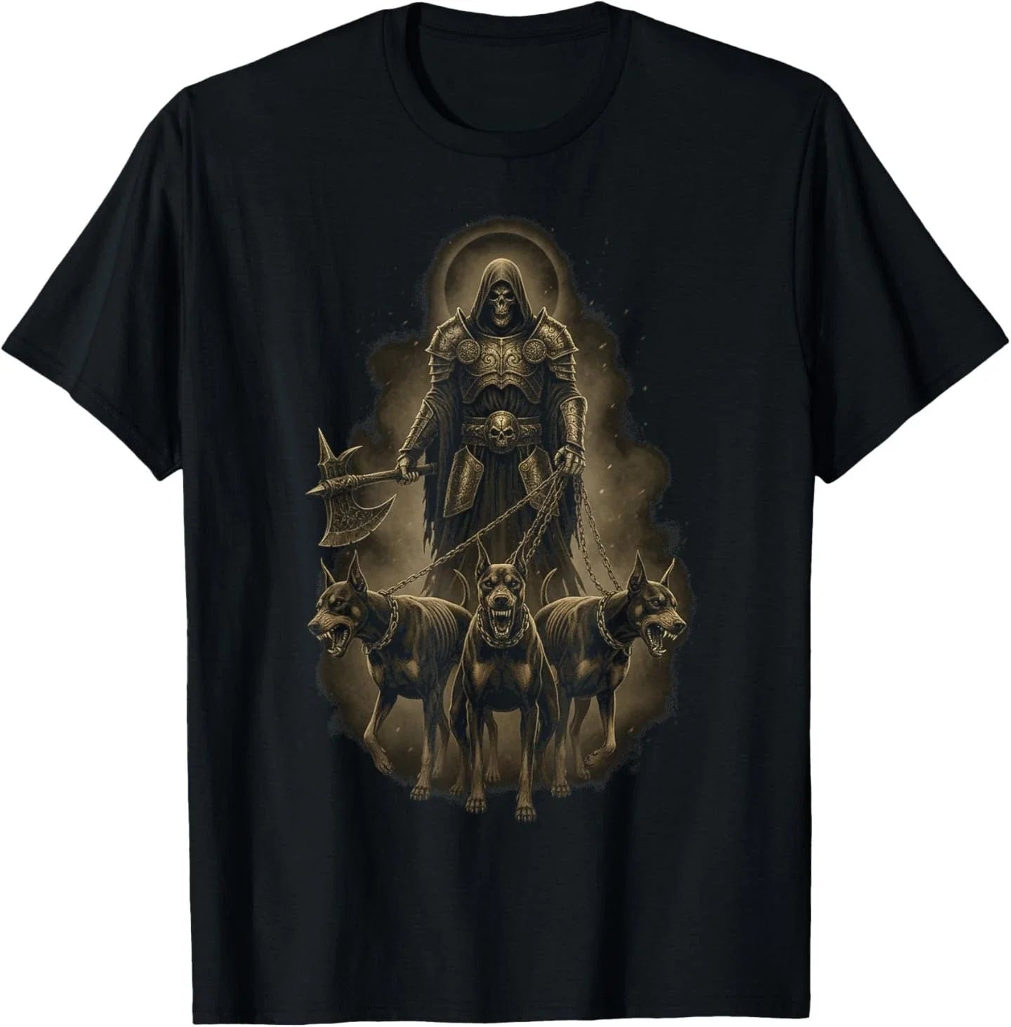 Dark Doberman Hellhound Grim Reaper Gothic Art T-Shirt Unisex T-shirt, Sweatshirt, Hoodie, Long Sleeve Tee - T-Shirt, Sweatshirt, Hoodie