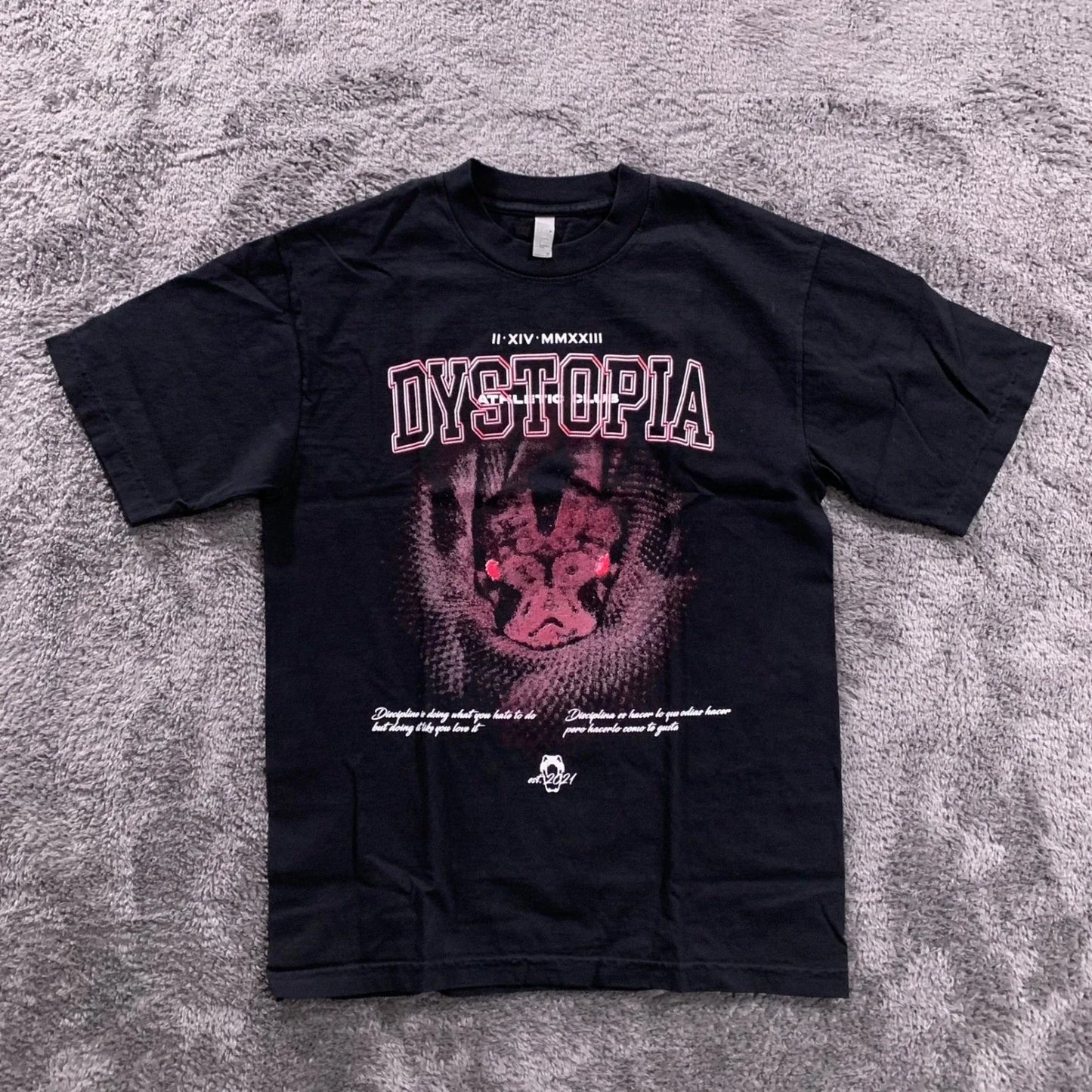 Los Angeles Apparel Dystopia Athletic Club Graphic T-Shirt Black Small NEW Unisex T-shirt, Sweatshirt, Hoodie, Long Sleeve Tee - T-Shirt, Sweatshirt, Hoodie