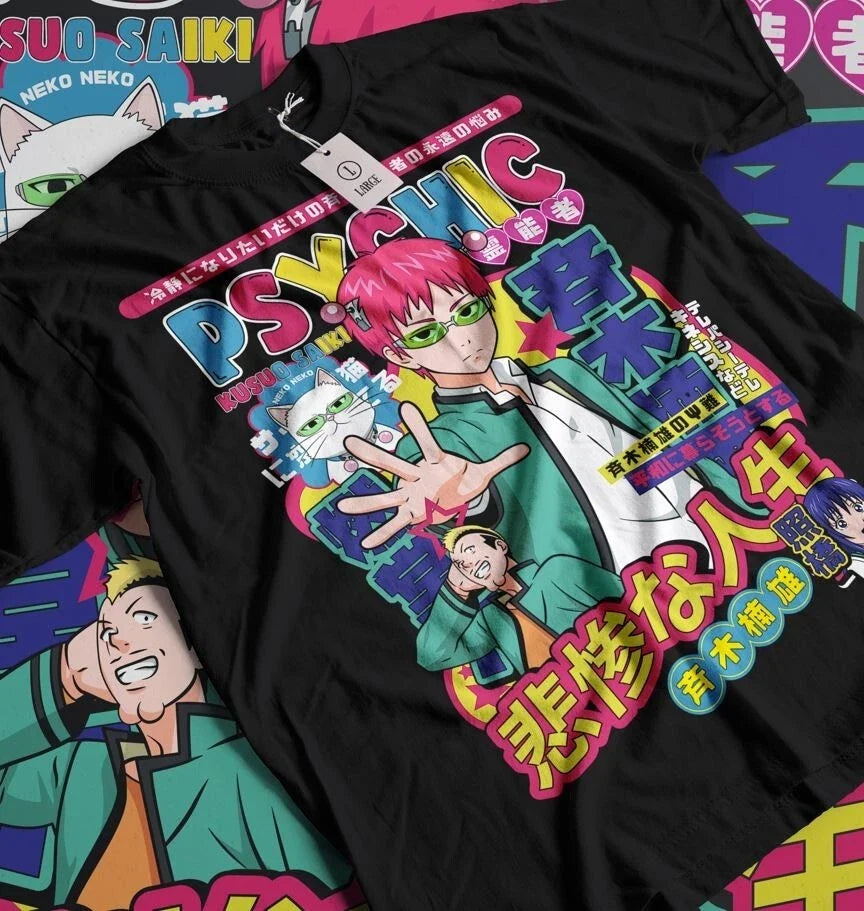 Kusuo Saiki Anime T-Shirt, Saiki K, Gift For Manga Fans, Japanese Tee Unisex T-shirt, Sweatshirt, Hoodie, Long Sleeve Tee - T-Shirt, Sweatshirt, Hoodie