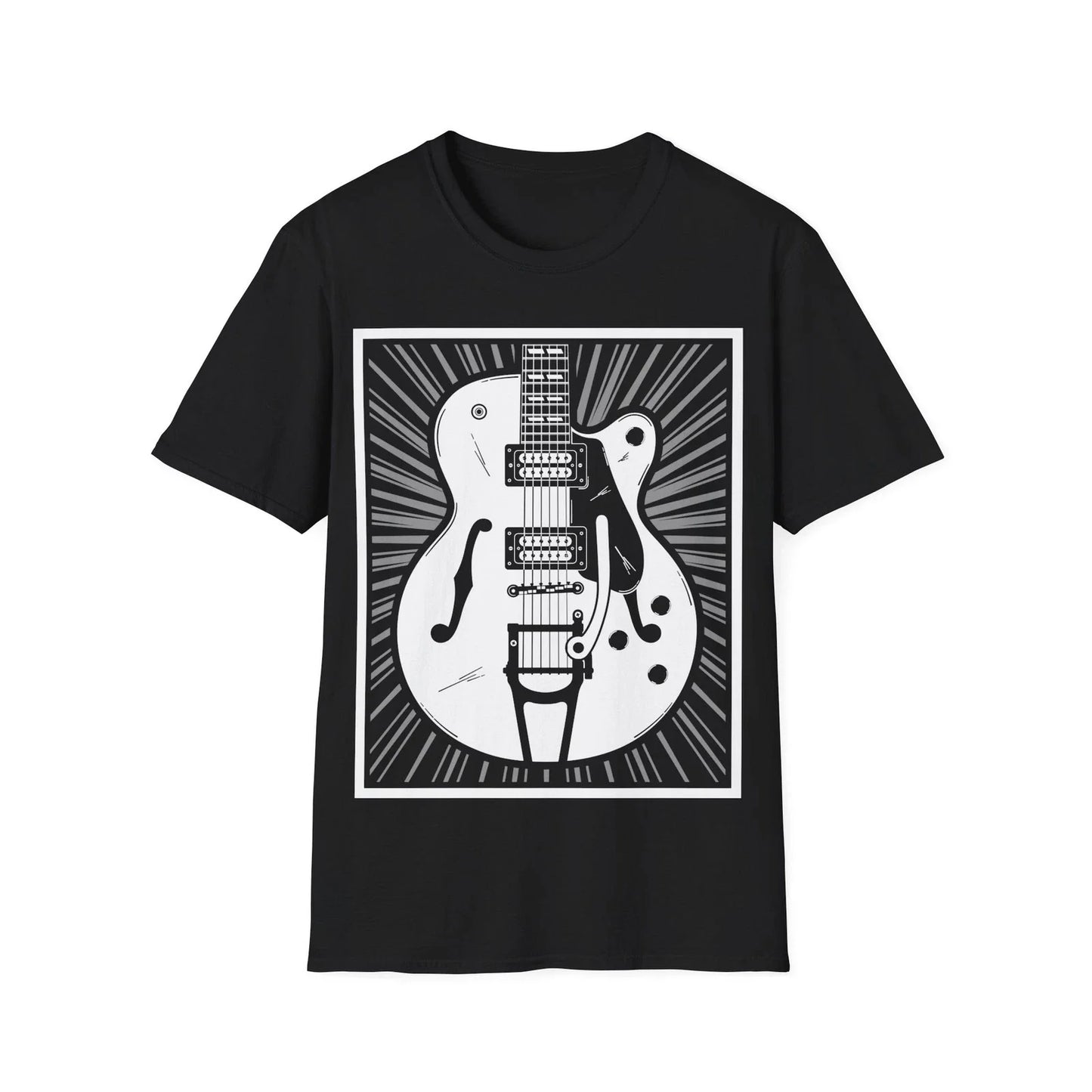 Retro Guitar T-Shirt, Guitarist Tee, Guitar Player Gift, Rock Fan Regular Top Unisex T-shirt, Sweatshirt, Hoodie, Long Sleeve Tee - T-Shirt, Sweatshirt, Hoodie