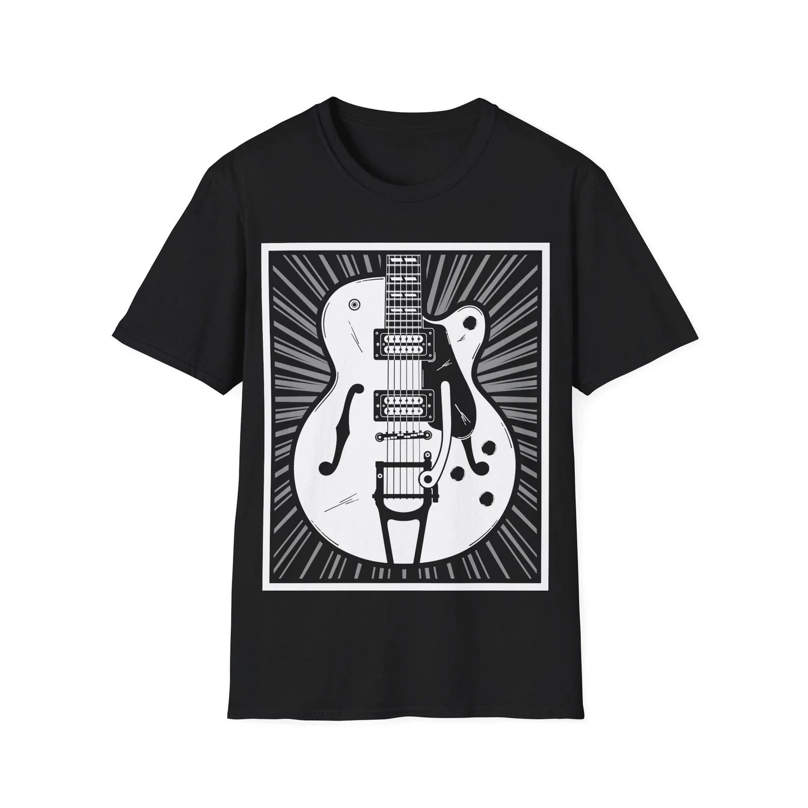Retro Guitar T-Shirt, Guitarist Tee, Guitar Player Gift, Rock Fan Regular Top Unisex T-shirt, Sweatshirt, Hoodie, Long Sleeve Tee - T-Shirt, Sweatshirt, Hoodie