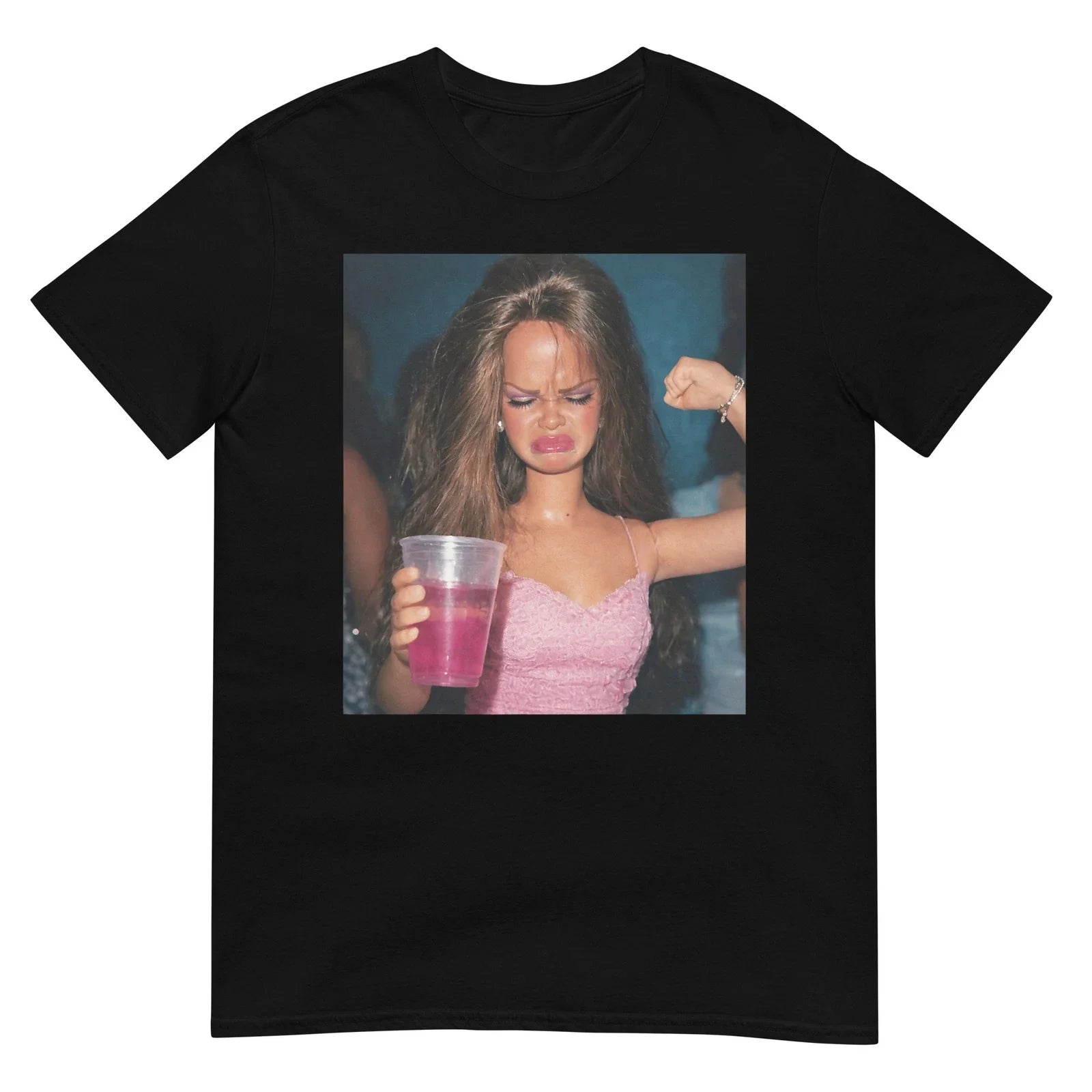 Funny Doll Face Sarcastic Doll Girl Party Drinking Doll Meme T-Shirt Unisex T-shirt, Sweatshirt, Hoodie, Long Sleeve Tee - T-Shirt, Sweatshirt, Hoodie