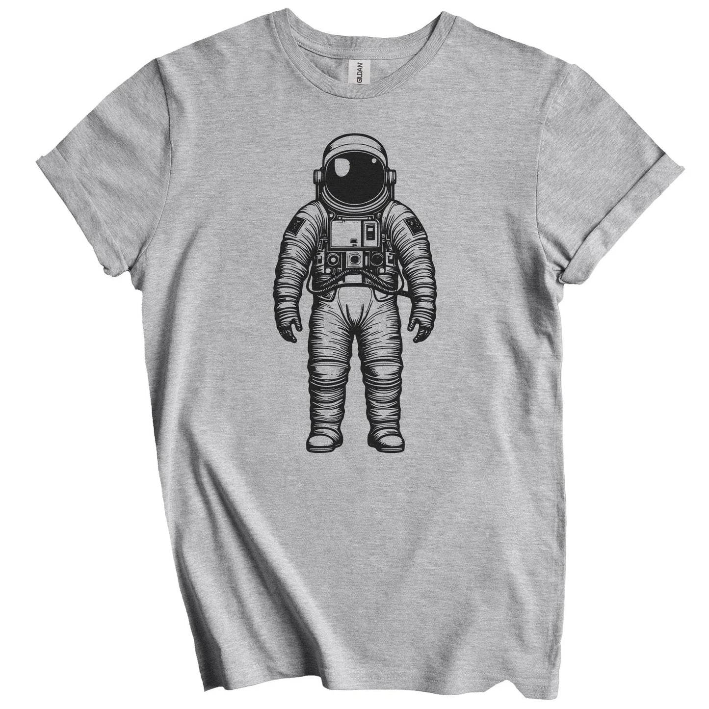 Retro Spaceman Astronaut T-Shirt - Minimalist Space Science Shirt Unisex T-shirt, Sweatshirt, Hoodie, Long Sleeve Tee - T-Shirt, Sweatshirt, Hoodie