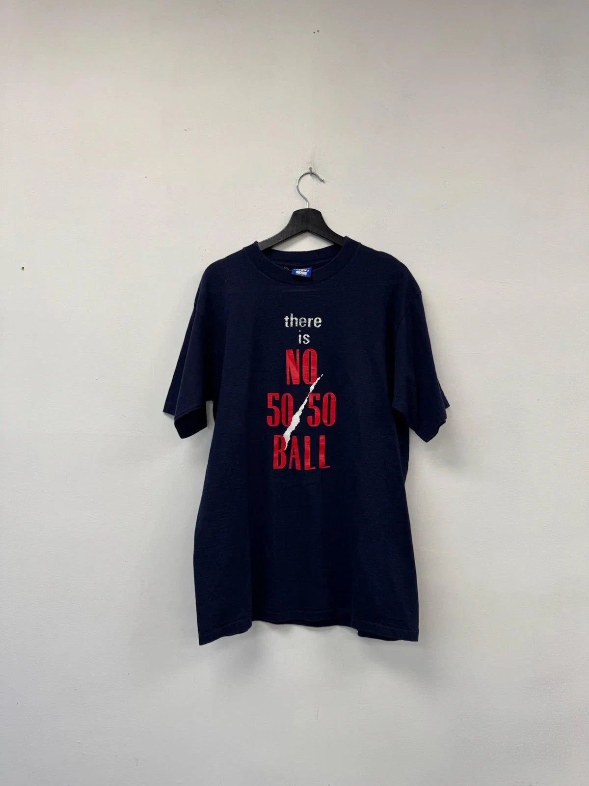 Vintage Umbro Shirt Mens Large Blue There Is No 50 50 Ball Graphic Soccer 90s Unisex T-shirt, Sweatshirt, Hoodie, Long Sleeve Tee - T-Shirt, Sweatshirt, Hoodie