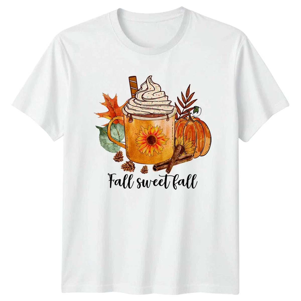 Fall Sweet Fall T-Shirt Autumn Season Coffee Lover Fall Season Gift Unisex T-shirt, Sweatshirt, Hoodie, Long Sleeve Tee - T-Shirt, Sweatshirt, Hoodie