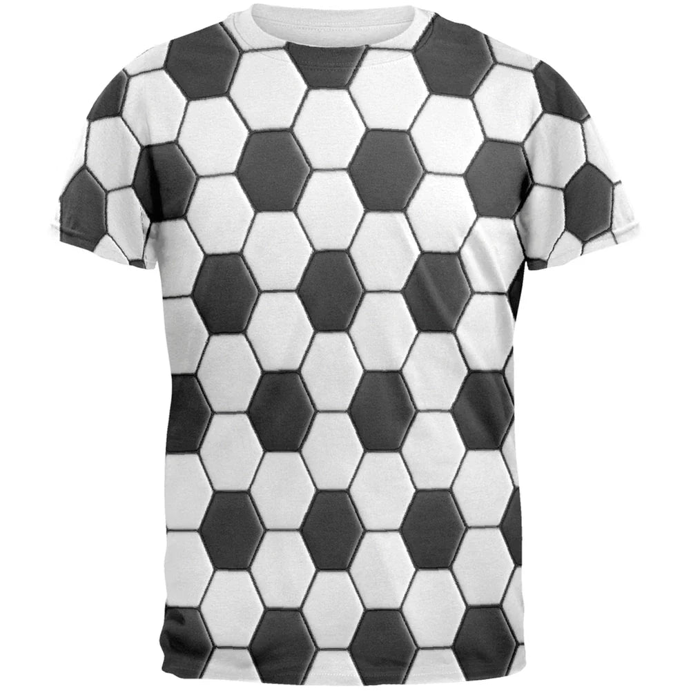 Soccer Ball All Over Adult T-Shirt Unisex T-shirt, Sweatshirt, Hoodie, Long Sleeve Tee - T-Shirt, Sweatshirt, Hoodie