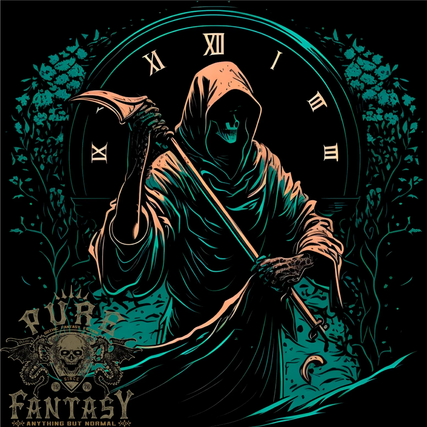Grim Reaper Time Skull Death Gothic Mens Light Cotton T-Shirt Unisex T-shirt, Sweatshirt, Hoodie, Long Sleeve Tee - T-Shirt, Sweatshirt, Hoodie