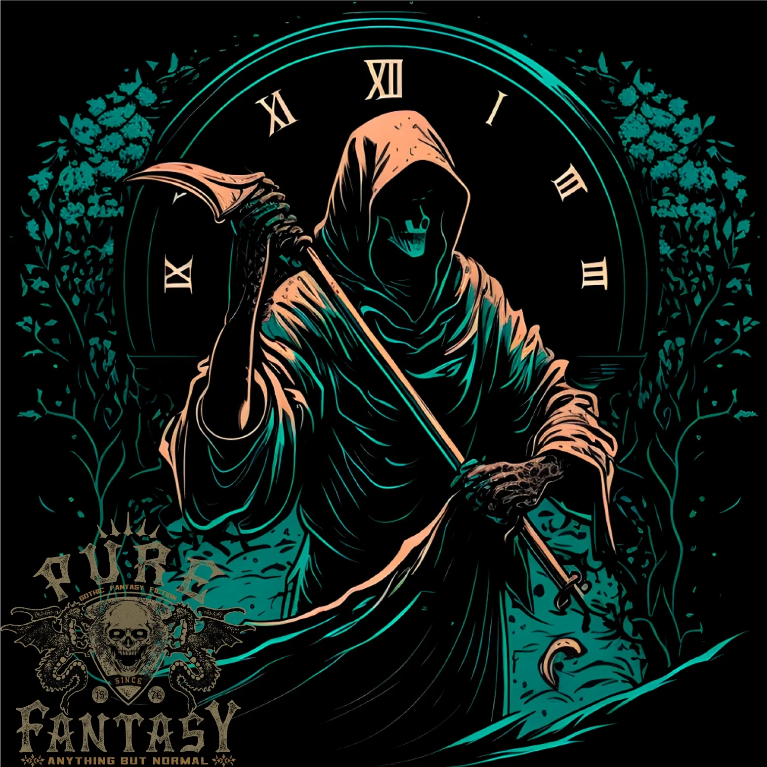 Grim Reaper Time Skull Death Gothic Mens Light Cotton T-Shirt Unisex T-shirt, Sweatshirt, Hoodie, Long Sleeve Tee - T-Shirt, Sweatshirt, Hoodie