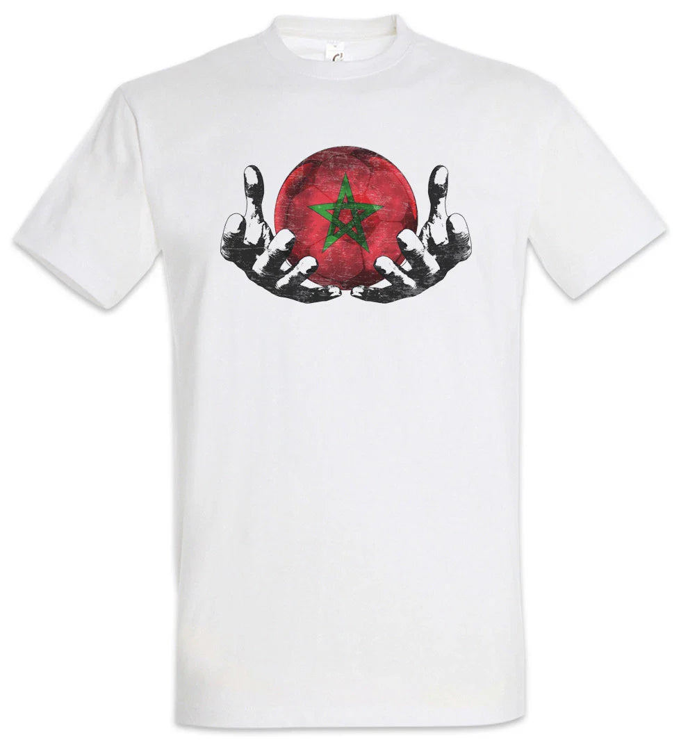 Morocco Football Magic Ball T-Shirt moroccan Soccer Flag World Championship Unisex T-shirt, Sweatshirt, Hoodie, Long Sleeve Tee - T-Shirt, Sweatshirt, Hoodie