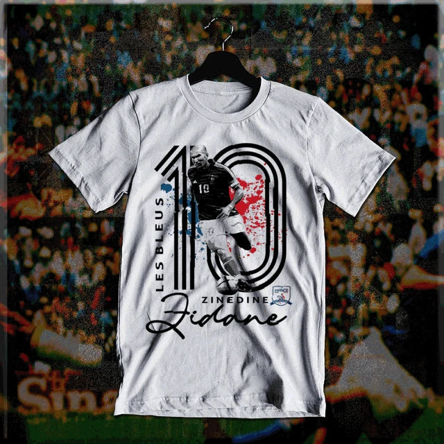 Soccer t-shirt Zidane Retro Football Legend World Cup, France, French Zizou tee Unisex T-shirt, Sweatshirt, Hoodie, Long Sleeve Tee - T-Shirt, Sweatshirt, Hoodie