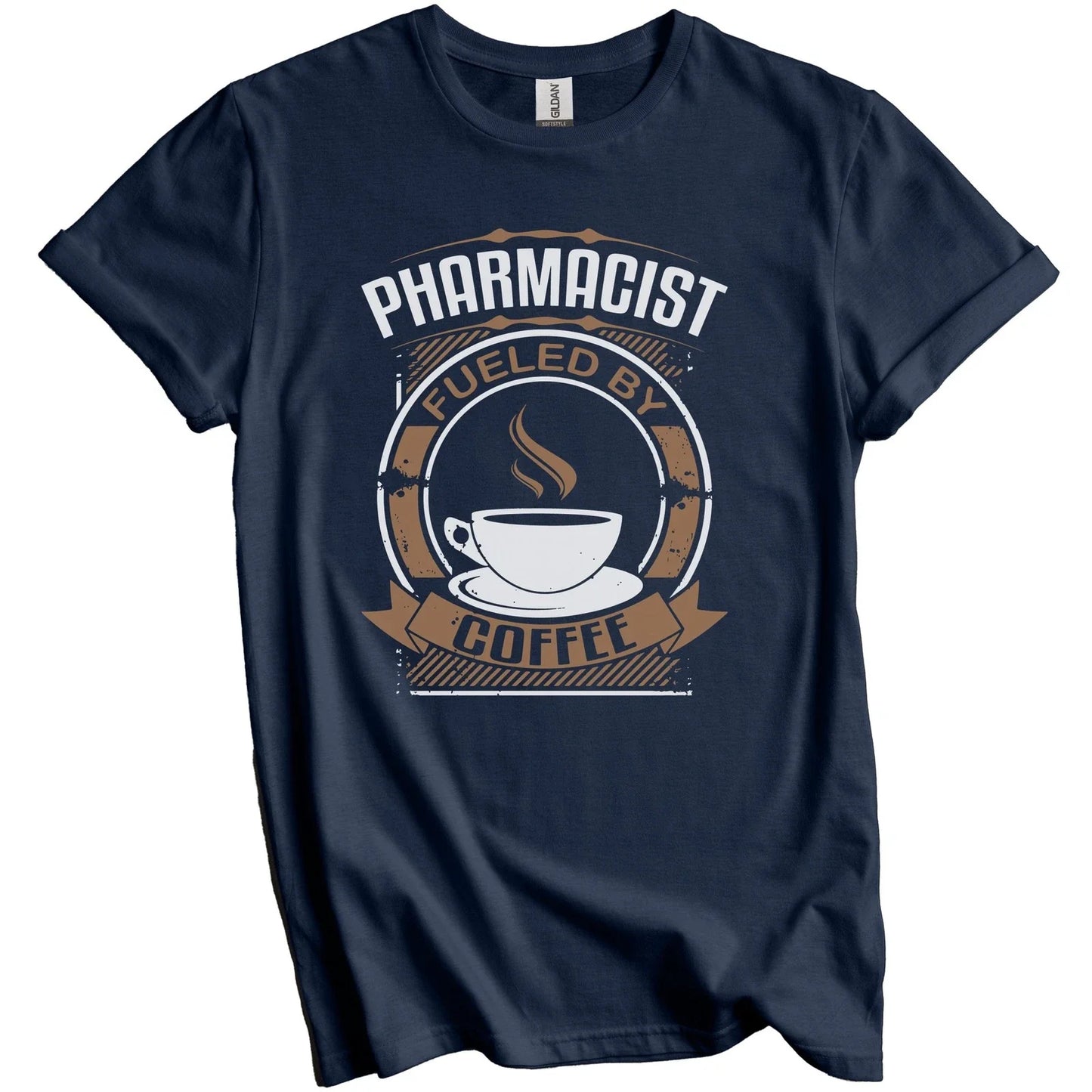 Pharmacist Fueled By Coffee Funny Graphic T-Shirt Unisex T-shirt, Sweatshirt, Hoodie, Long Sleeve Tee - T-Shirt, Sweatshirt, Hoodie
