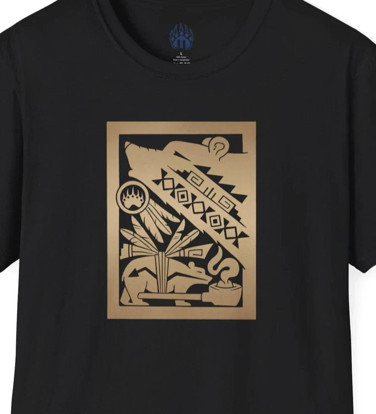 Hopi Bear Spirit Tee Authentic Native American Art Fred Gold Jewelry Graphic Unisex T-shirt, Sweatshirt, Hoodie, Long Sleeve Tee - T-Shirt, Sweatshirt, Hoodie