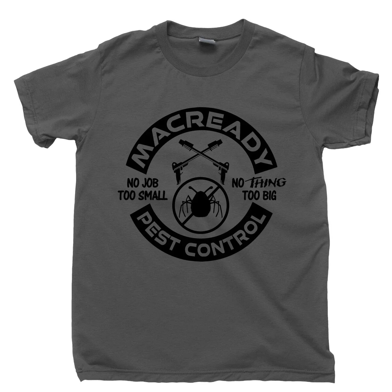 The Thing T Shirt RJ MacReady Pest Control Kurt Russel Movies DVD Blu Ray Tee Unisex T-shirt, Sweatshirt, Hoodie, Long Sleeve Tee - T-Shirt, Sweatshirt, Hoodie