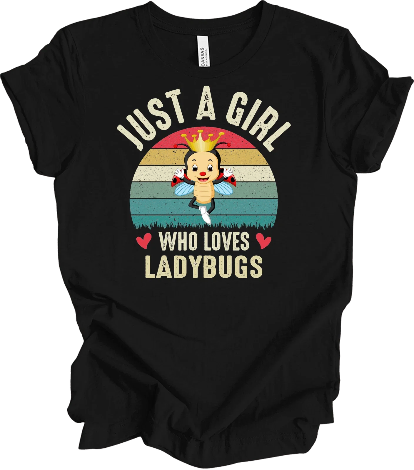 Just A Girl Who Loves Ladybugs Funny Cute Ladybug Gift for Girls Women T-Shirt Unisex T-shirt, Sweatshirt, Hoodie, Long Sleeve Tee - T-Shirt, Sweatshirt, Hoodie
