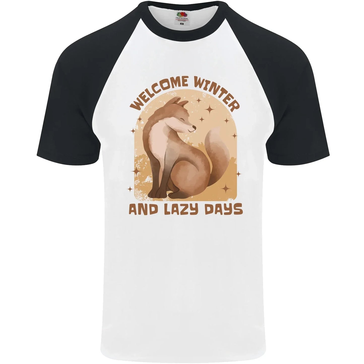 Fox Welcome Winter and Lazy Days Mens S/S Baseball T-Shirt Unisex T-shirt, Sweatshirt, Hoodie, Long Sleeve Tee - T-Shirt, Sweatshirt, Hoodie