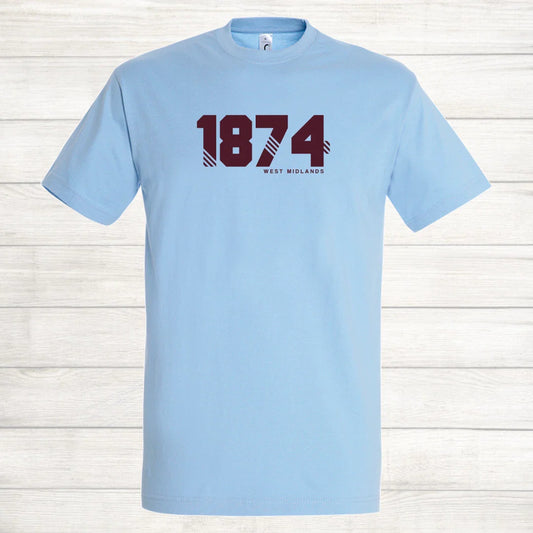 Aston Villa Football Shirt 1874 Retro Style T Shirt The Villans Up the Villa Unisex T-shirt, Sweatshirt, Hoodie, Long Sleeve Tee - T-Shirt, Sweatshirt, Hoodie