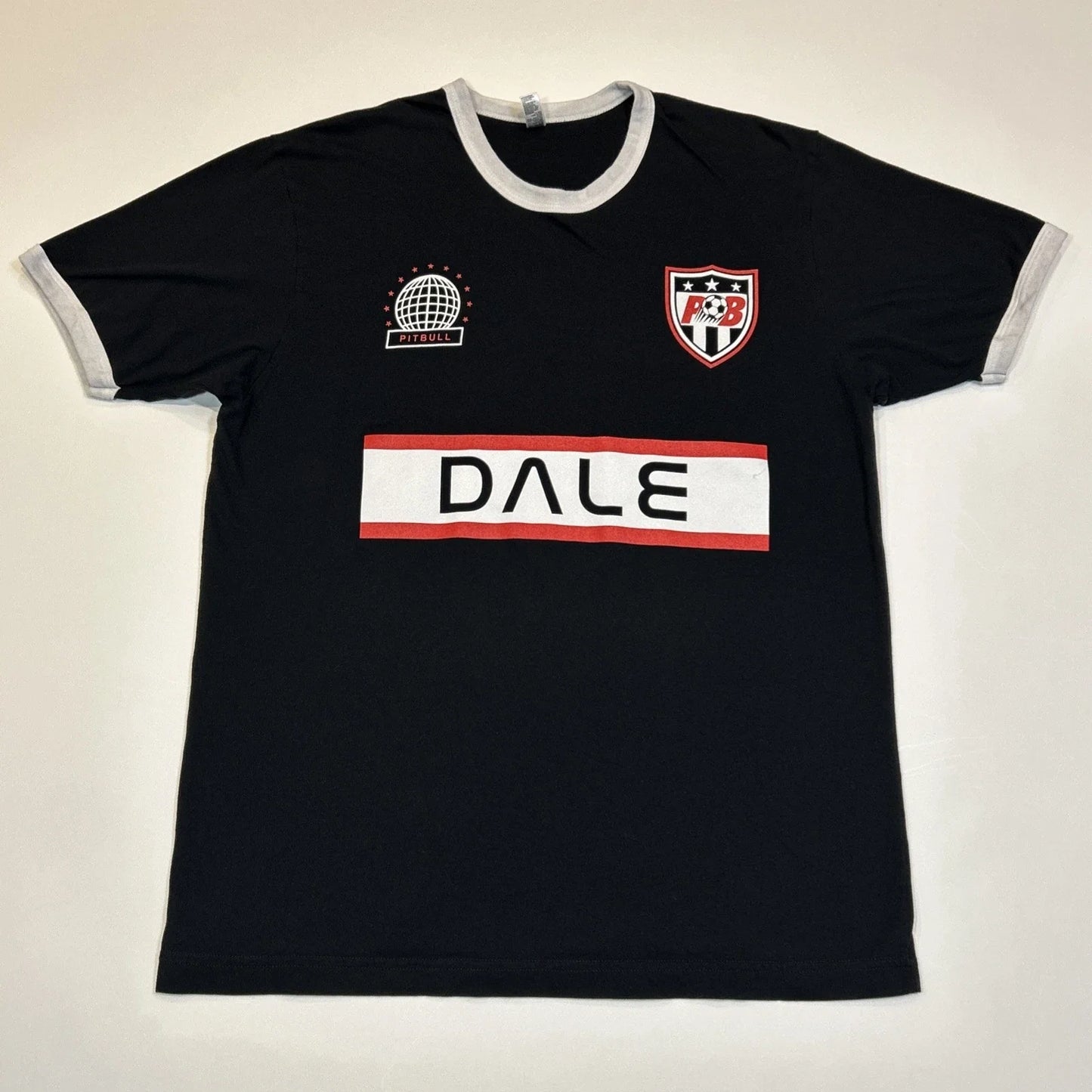 Pitbull Dale Ringer T Shirt Men's Large Mr Worldwide 305 Soccer Jersey Style US Unisex T-shirt, Sweatshirt, Hoodie, Long Sleeve Tee - T-Shirt, Sweatshirt, Hoodie