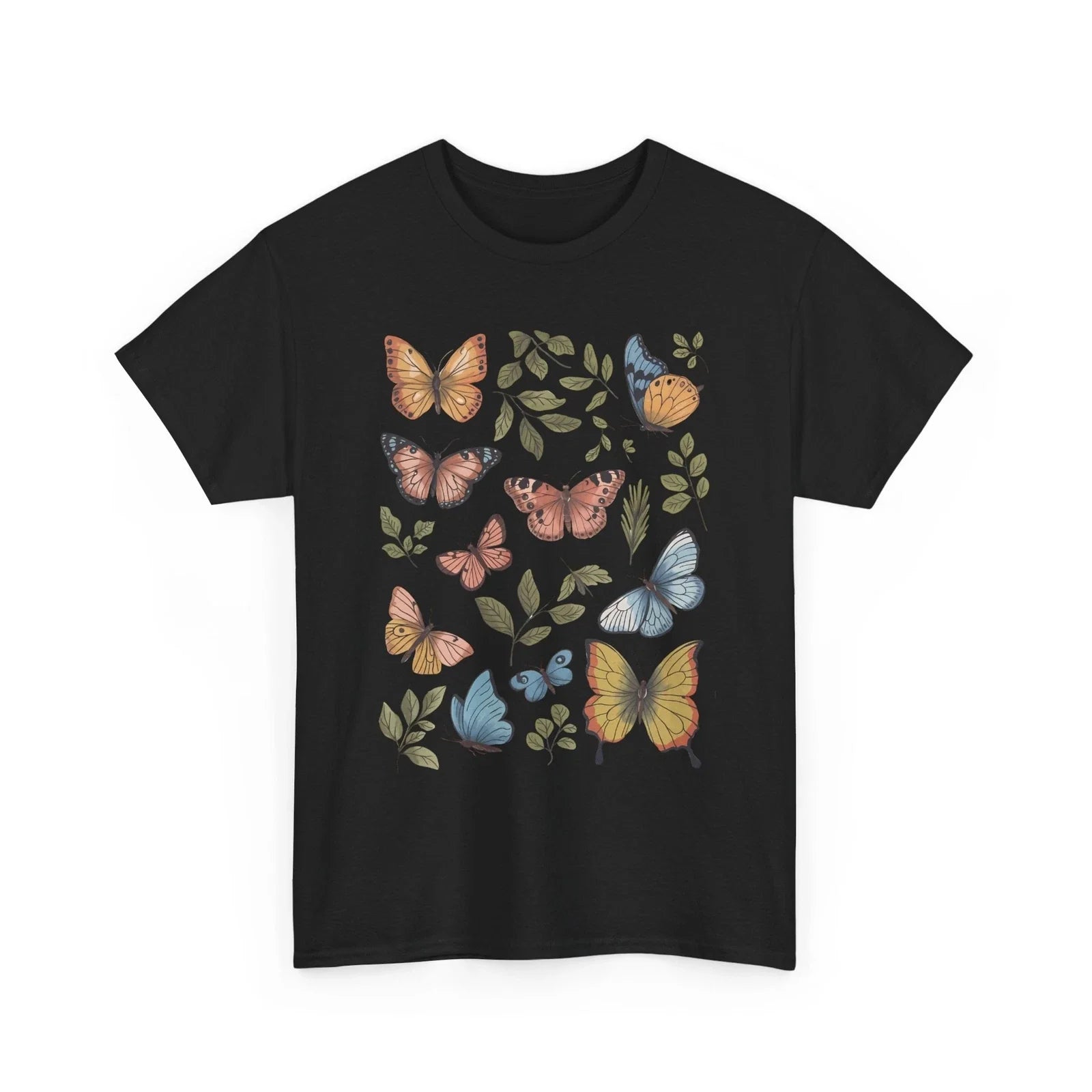 Butterfly Graphic Tee Stylish Casual T-Shirt | Trendy Fashionable Cool Print Unisex T-shirt, Sweatshirt, Hoodie, Long Sleeve Tee - T-Shirt, Sweatshirt, Hoodie