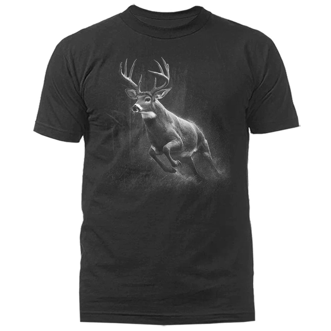 Buck Jumping Whitetail Deer Hunting Wildlife Wilderness T-shirt Unisex T-shirt, Sweatshirt, Hoodie, Long Sleeve Tee - T-Shirt, Sweatshirt, Hoodie