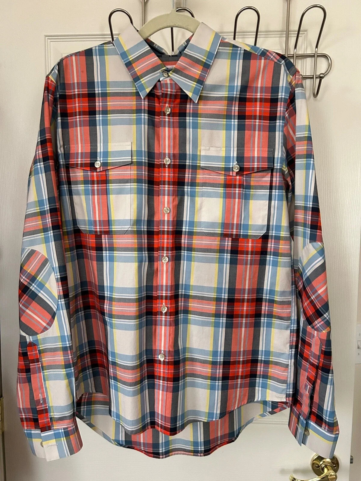 Opening Ceremony x Uniqlo Street Fashion Multicolor Button Down Shirt Size L- Unisex T-shirt, Sweatshirt, Hoodie, Long Sleeve Tee - T-Shirt, Sweatshirt, Hoodie