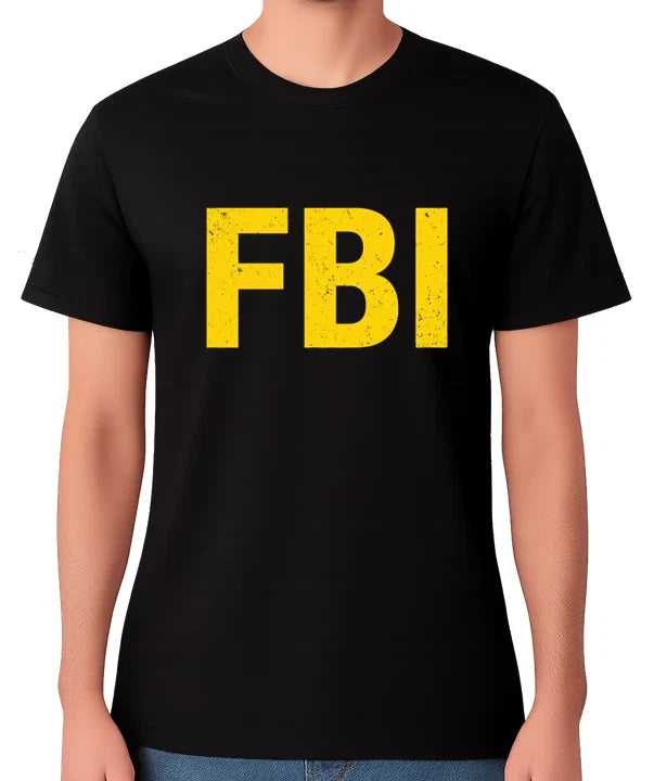 FBI T-Shirt Bold Letter Graphic Funny Police Feds Top Novelty Tee Unisex T-shirt, Sweatshirt, Hoodie, Long Sleeve Tee - T-Shirt, Sweatshirt, Hoodie