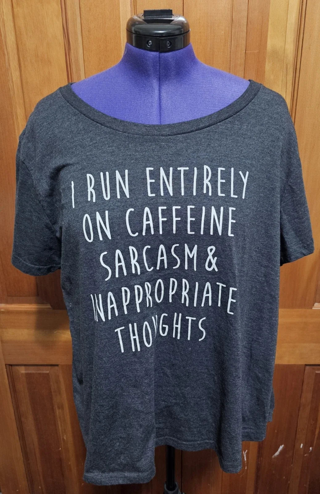 I Run On Caffeine And Sarcasm - T-shirt Quote Funny Sarcastic Gift Idea Size 3 Unisex T-shirt, Sweatshirt, Hoodie, Long Sleeve Tee - T-Shirt, Sweatshirt, Hoodie
