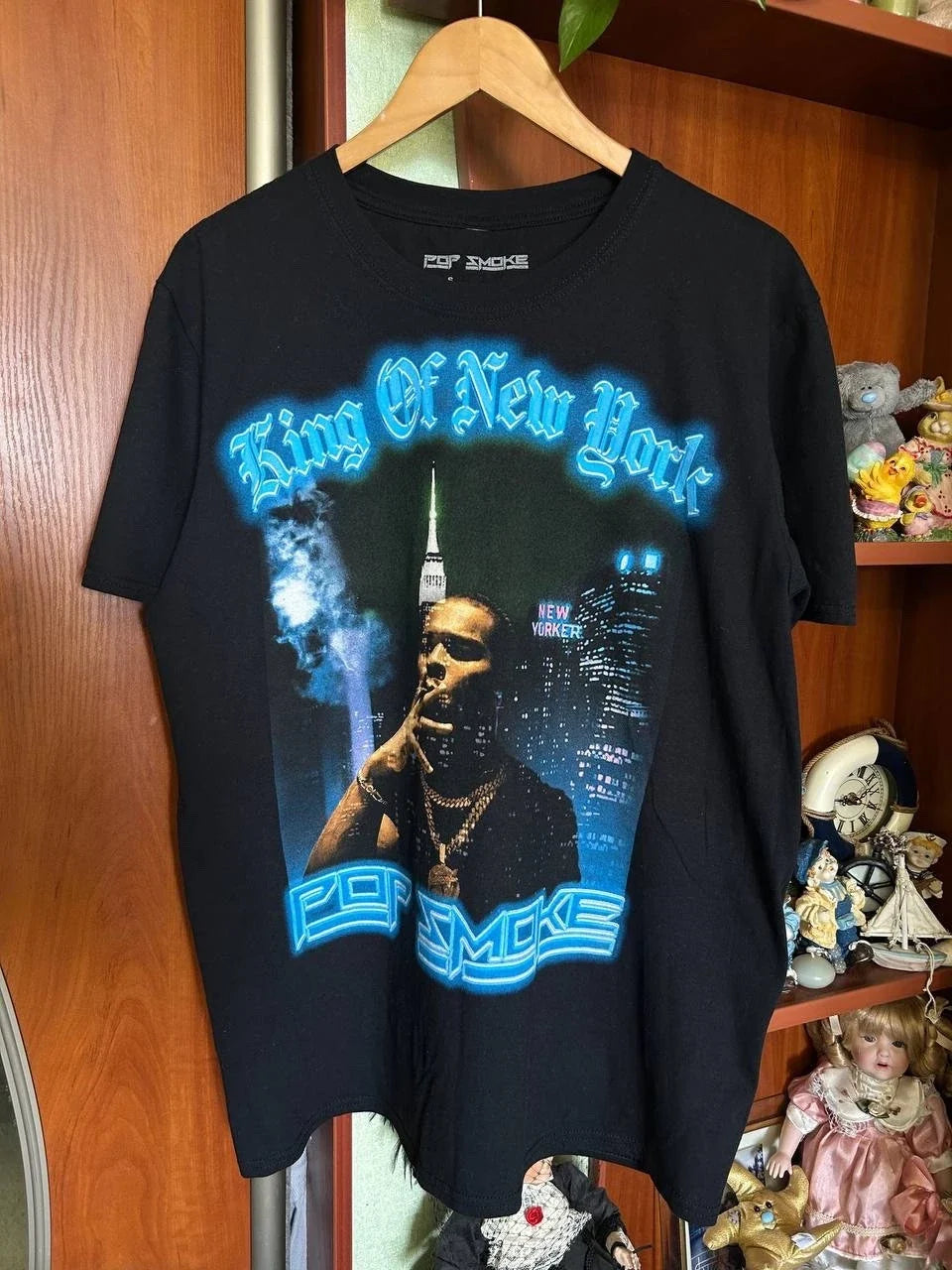 Pop Smoke King Of New York T-Shirt 2021 Rap Hip Hop Drill Trap RIP Black T-shirt Unisex T-shirt, Sweatshirt, Hoodie, Long Sleeve Tee - T-Shirt, Sweatshirt, Hoodie