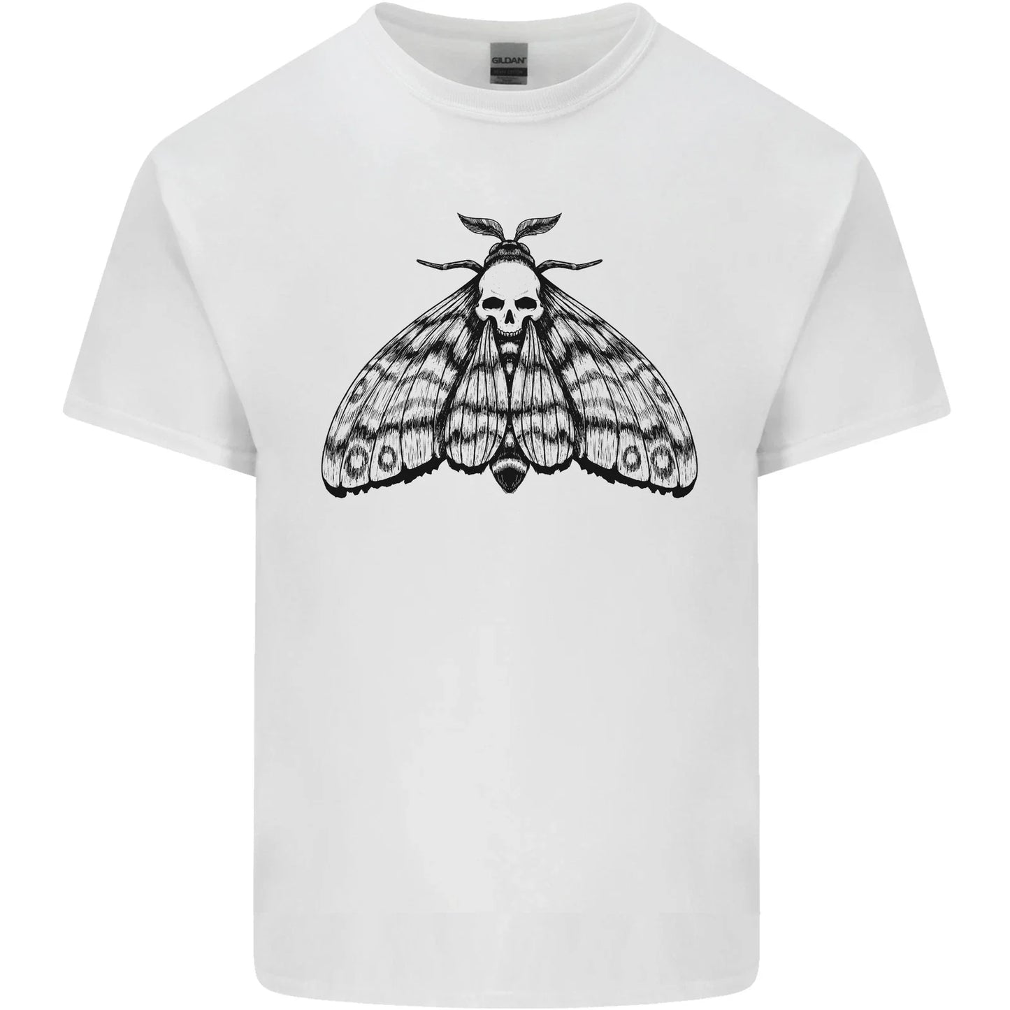 A Gothic Moth Skull Mens Light Cotton T-Shirt Unisex T-shirt, Sweatshirt, Hoodie, Long Sleeve Tee - T-Shirt, Sweatshirt, Hoodie