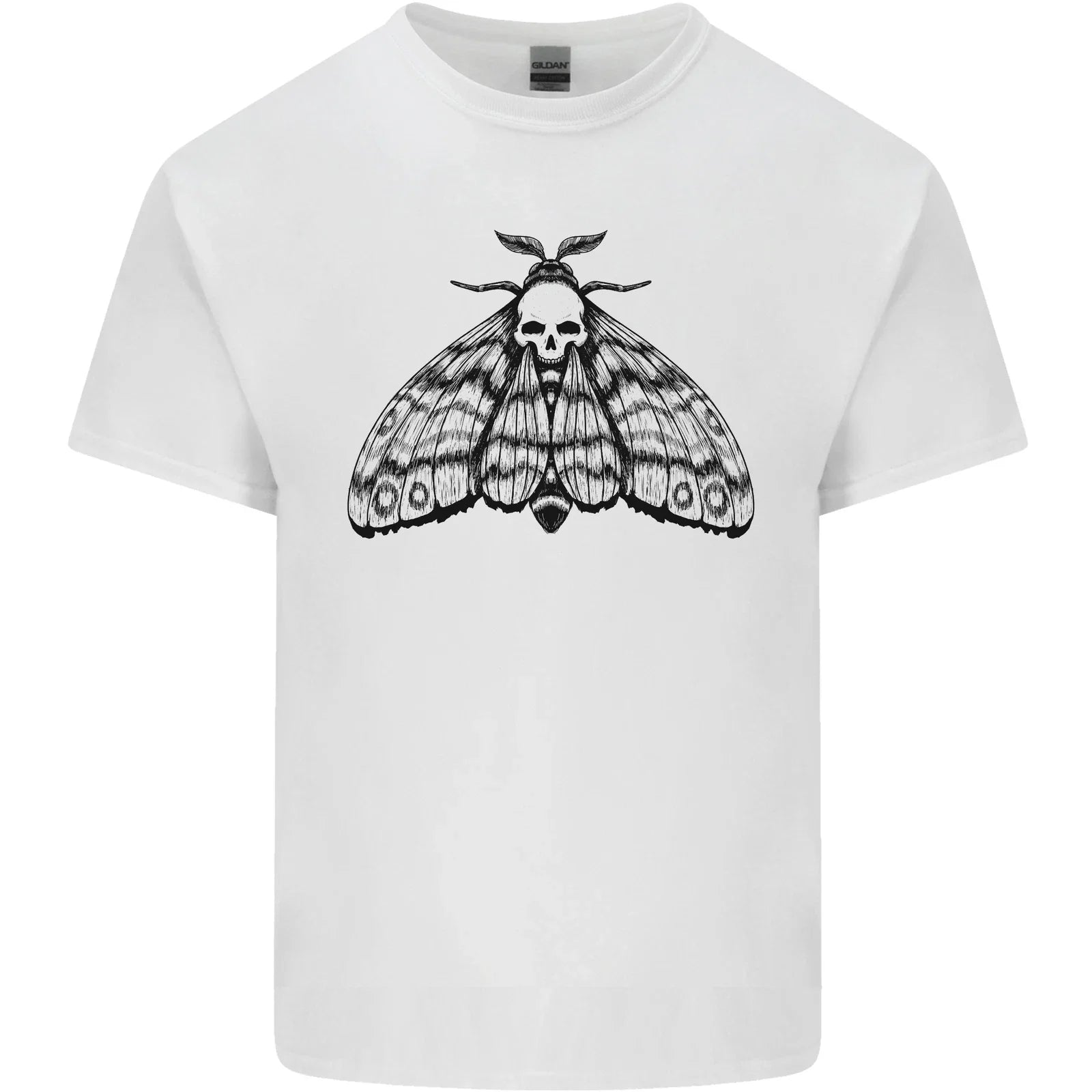 A Gothic Moth Skull Mens Light Cotton T-Shirt Unisex T-shirt, Sweatshirt, Hoodie, Long Sleeve Tee - T-Shirt, Sweatshirt, Hoodie