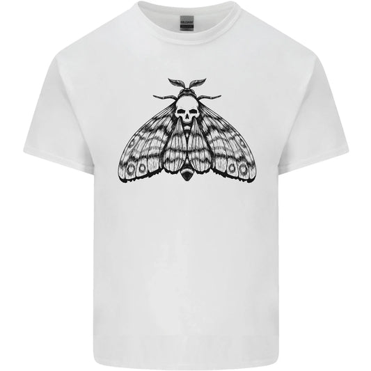 A Gothic Moth Skull Mens Light Cotton T-Shirt Unisex T-shirt, Sweatshirt, Hoodie, Long Sleeve Tee - T-Shirt, Sweatshirt, Hoodie