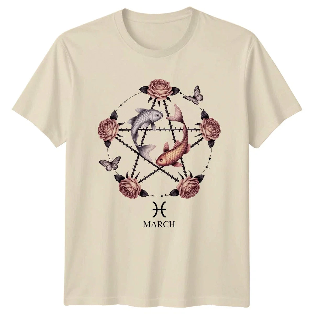 March Womens T-Shirt Pisces Zodiac March Birthday Gift For Her Unisex T-shirt, Sweatshirt, Hoodie, Long Sleeve Tee - T-Shirt, Sweatshirt, Hoodie