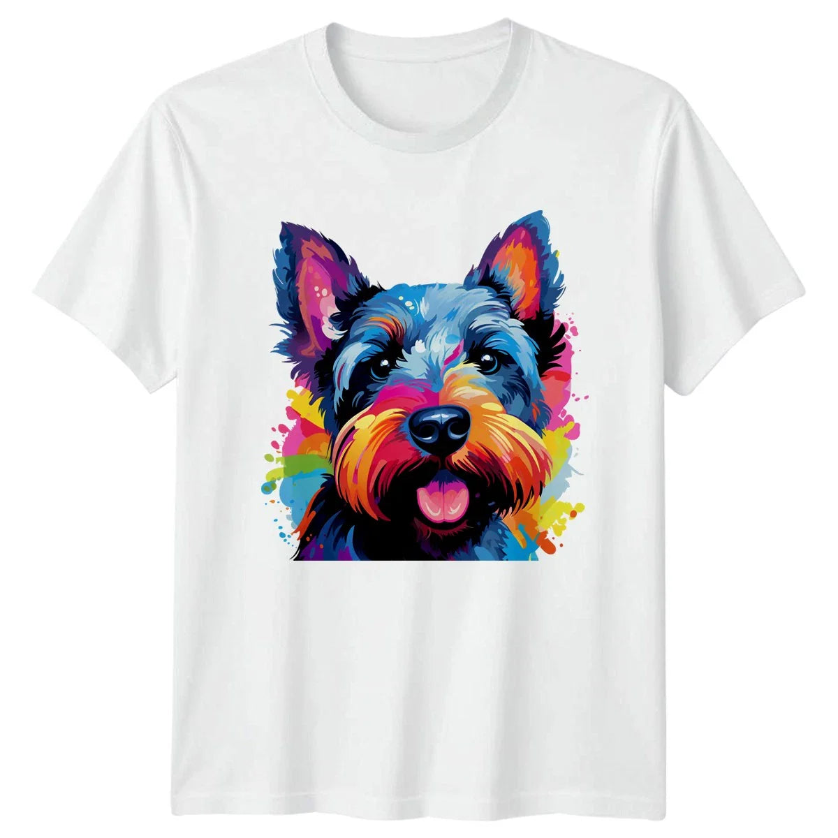 Colorful Terrier Dog T-Shirt Pet Lover Unisex T-shirt, Sweatshirt, Hoodie, Long Sleeve Tee - T-Shirt, Sweatshirt, Hoodie