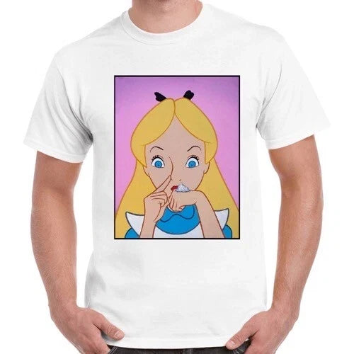 Alice Wonderland Cocain Funny Drug Men Women Gift T Shirt 2890 Unisex T-shirt, Sweatshirt, Hoodie, Long Sleeve Tee - T-Shirt, Sweatshirt, Hoodie