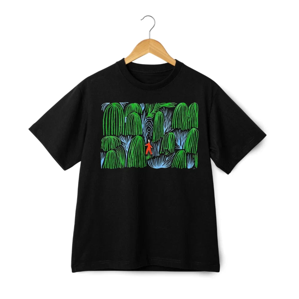 Nature Walk Green Foliage Unisex Casual T-Shirt - Everyday Graphic Tee Unisex T-shirt, Sweatshirt, Hoodie, Long Sleeve Tee - T-Shirt, Sweatshirt, Hoodie