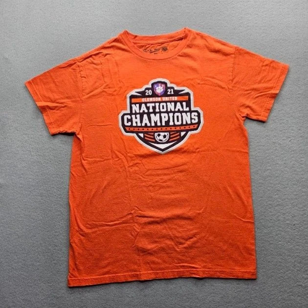 Clemson Soccer National Champions 2021 The Victory Men's Medium Orange T-Shirt Unisex T-shirt, Sweatshirt, Hoodie, Long Sleeve Tee - T-Shirt, Sweatshirt, Hoodie