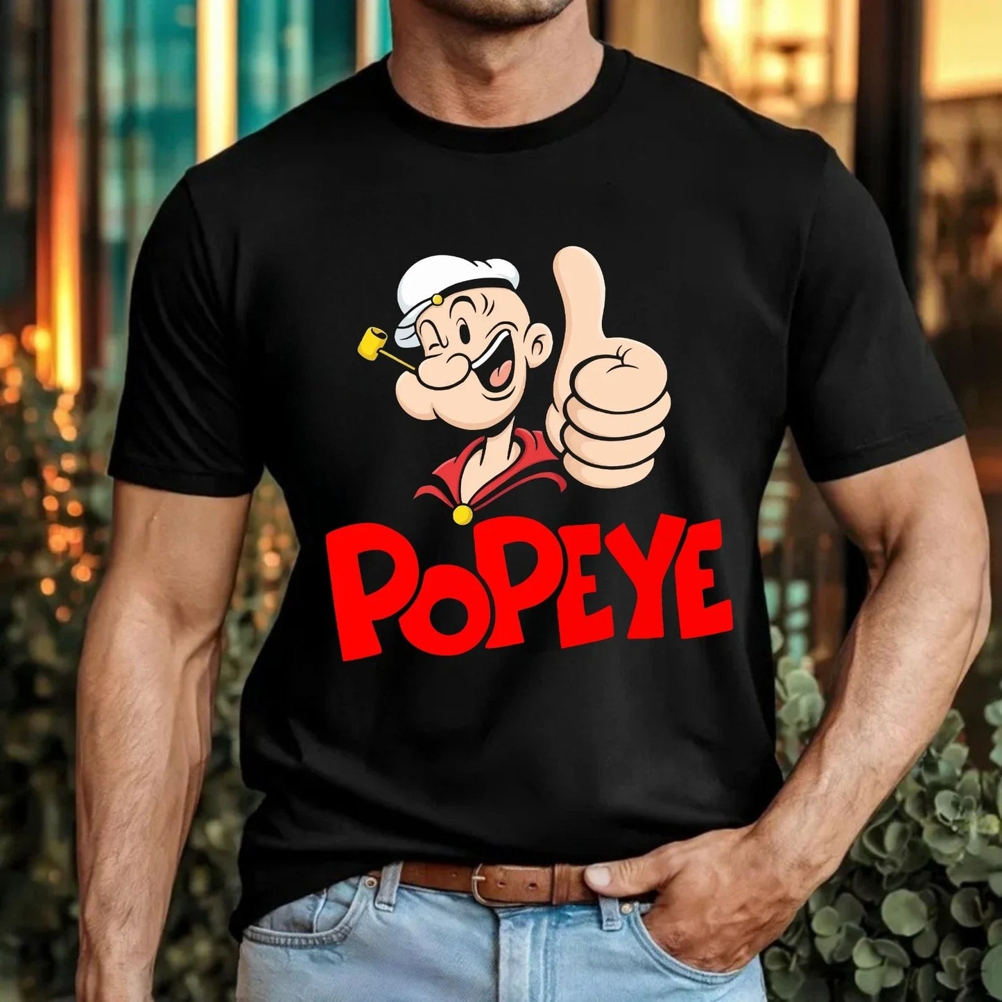 Classic Sailor Cartoon Inspired Tee Retro Funny Graphic T-Shirt Unisex Unisex T-shirt, Sweatshirt, Hoodie, Long Sleeve Tee - T-Shirt, Sweatshirt, Hoodie