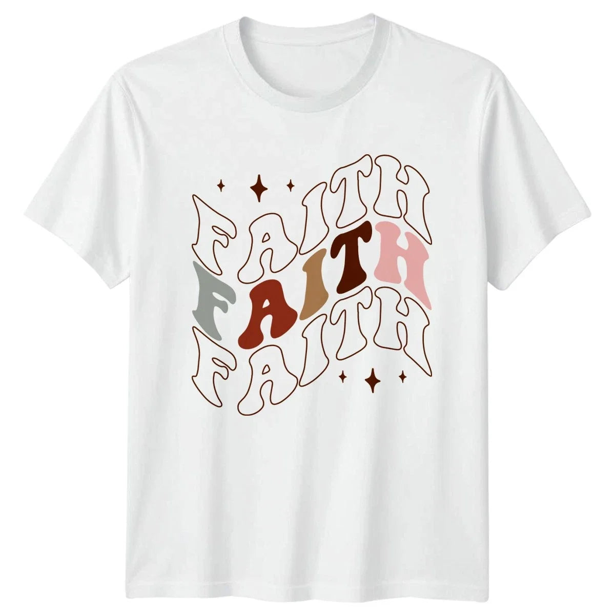 Faith Faith Faith Womens T-Shirt Boho Aesthetic Christian Apparel Unisex T-shirt, Sweatshirt, Hoodie, Long Sleeve Tee - T-Shirt, Sweatshirt, Hoodie