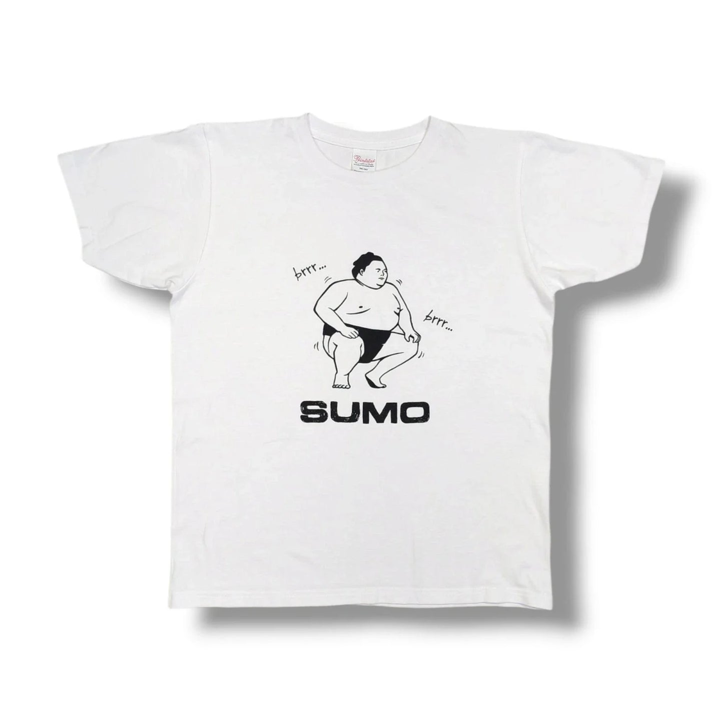 Printstar SUMO Graphic Print White Crewneck T-Shirt Men's Small Unisex T-shirt, Sweatshirt, Hoodie, Long Sleeve Tee - T-Shirt, Sweatshirt, Hoodie