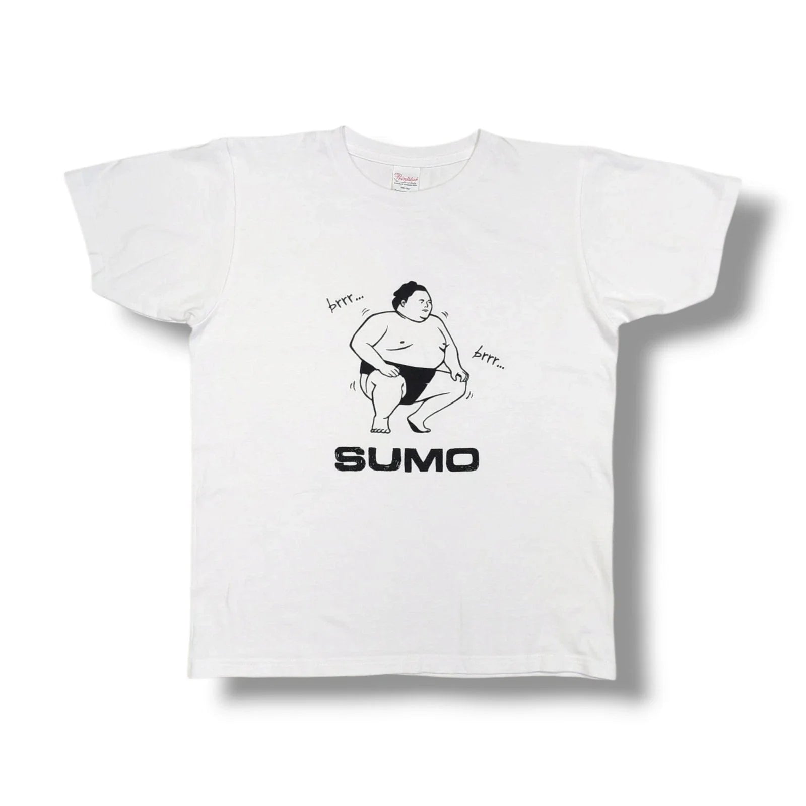 Printstar SUMO Graphic Print White Crewneck T-Shirt Men's Small Unisex T-shirt, Sweatshirt, Hoodie, Long Sleeve Tee - T-Shirt, Sweatshirt, Hoodie