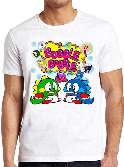 Bubble Bobble Game Amiga Online Gaming Meme Unisex Funny Gift Tee T Shirt 1040 Unisex T-shirt, Sweatshirt, Hoodie, Long Sleeve Tee - T-Shirt, Sweatshirt, Hoodie