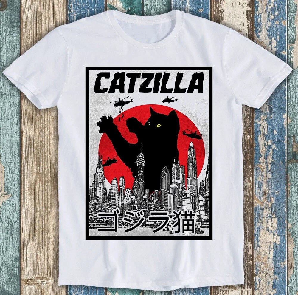 Catzilla King Of Pawster Paws Cat Kitten Pet Lover Funny Gift Tee T Shirt M2176 Unisex T-shirt, Sweatshirt, Hoodie, Long Sleeve Tee - T-Shirt, Sweatshirt, Hoodie