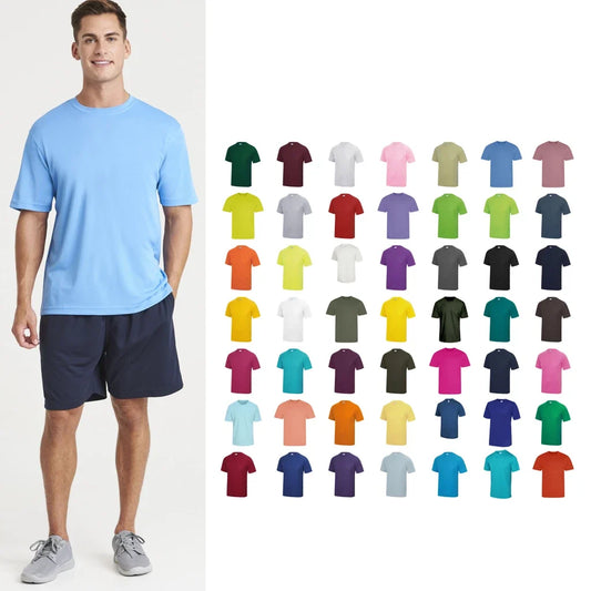 AWDis Just Cool T-Shirt - Mens Polyester Sports Gym Summer Running Tee Unisex T-shirt, Sweatshirt, Hoodie, Long Sleeve Tee - T-Shirt, Sweatshirt, Hoodie