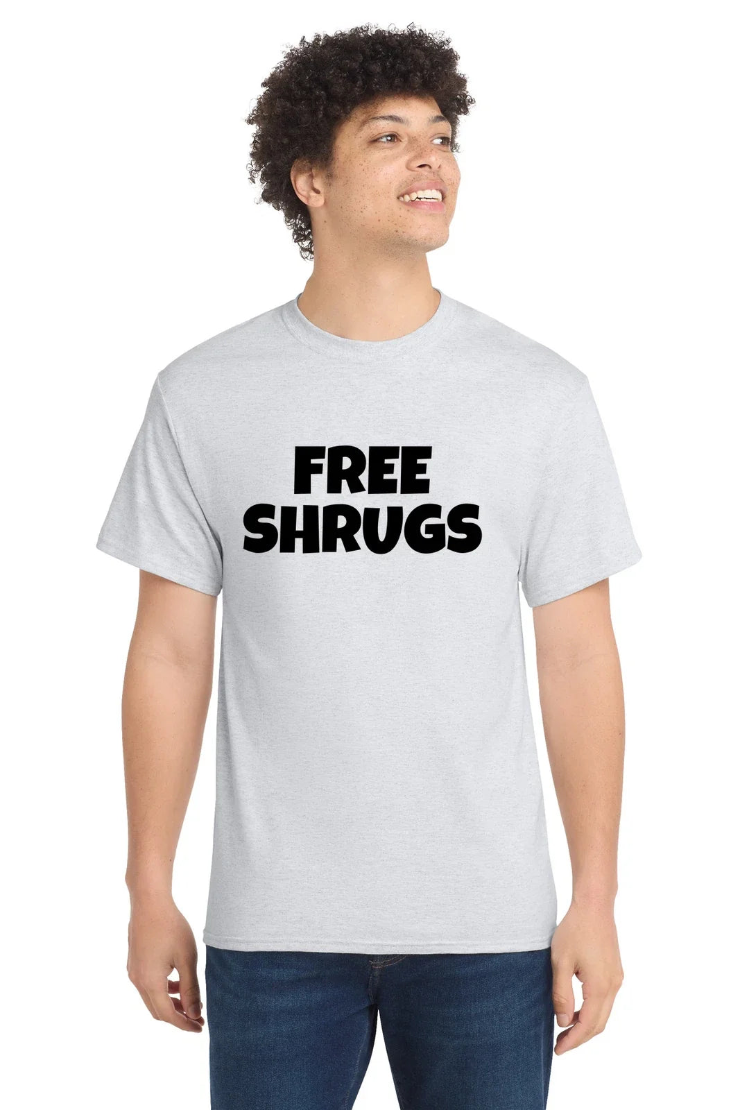 Funny Introvert T-Shirt - Sarcastic Free Shrugs Design Unisex T-shirt, Sweatshirt, Hoodie, Long Sleeve Tee - T-Shirt, Sweatshirt, Hoodie