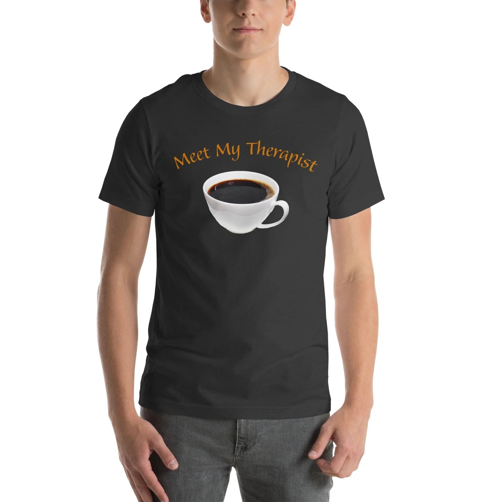 Funny Meet My Therapist Coffee T-shirt Cafe Psychology Therapy Unisex T-shirt, Sweatshirt, Hoodie, Long Sleeve Tee - T-Shirt, Sweatshirt, Hoodie