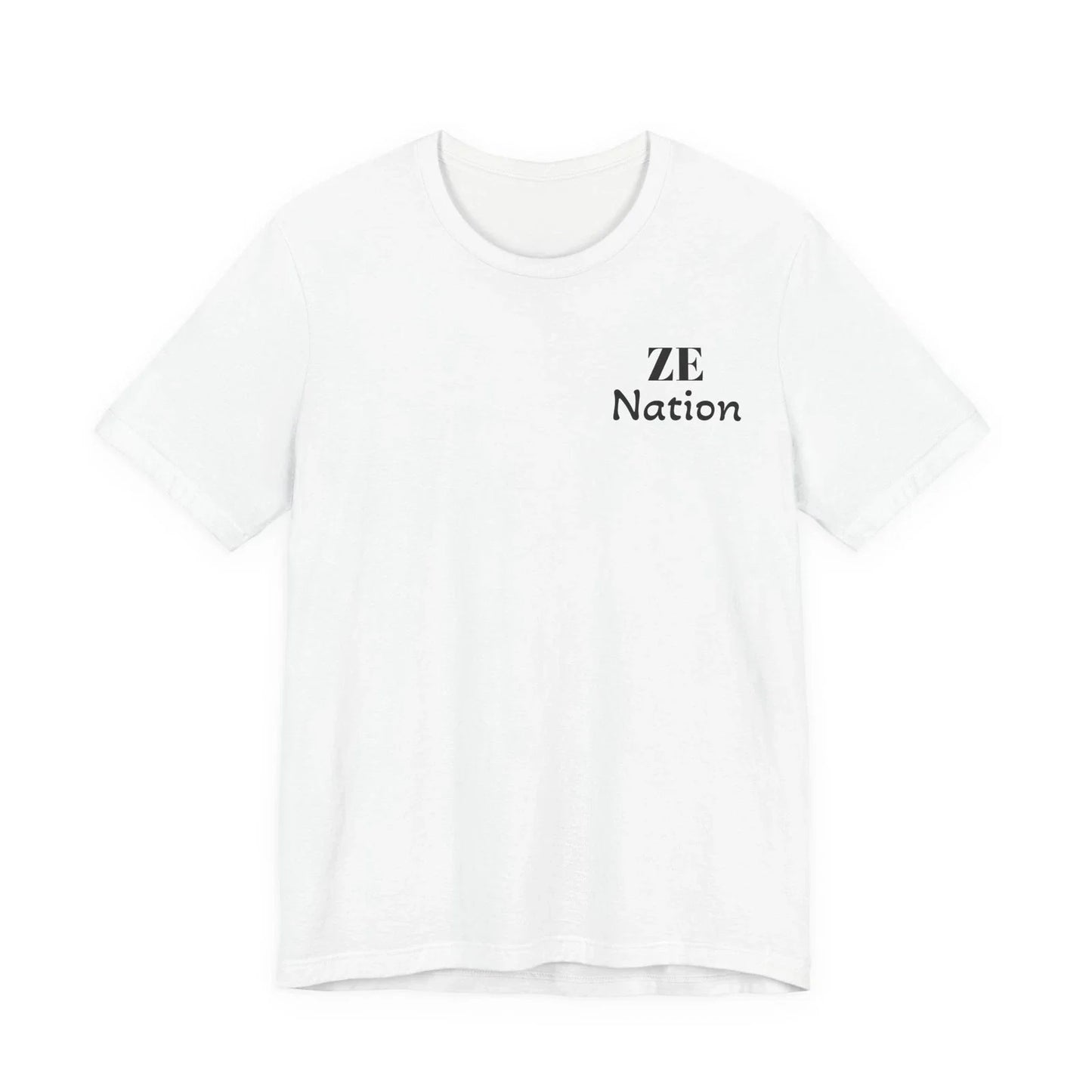 ZE Nation chest logo Tee | Minimalist typography t-shirt Unisex T-shirt, Sweatshirt, Hoodie, Long Sleeve Tee - T-Shirt, Sweatshirt, Hoodie