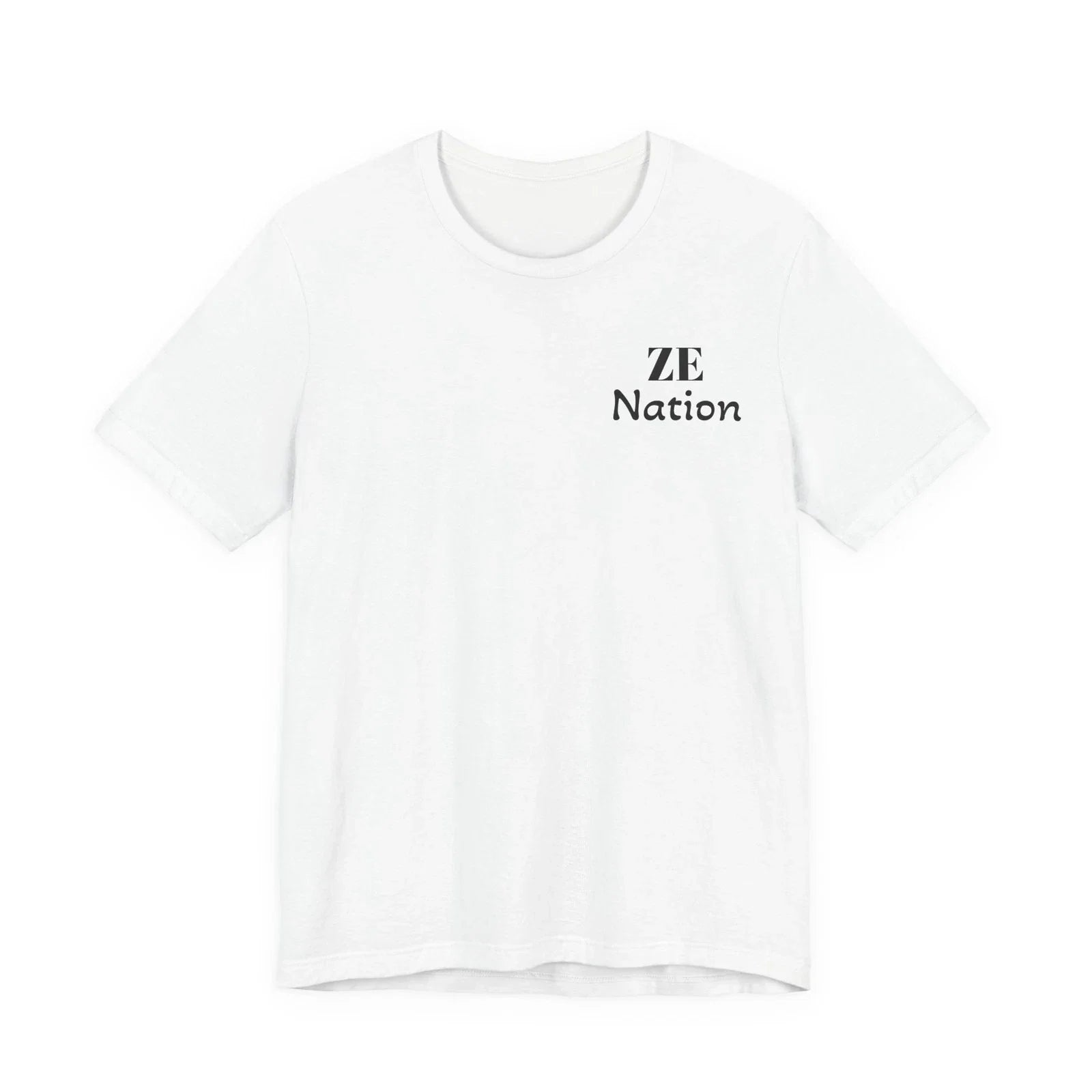 ZE Nation chest logo Tee | Minimalist typography t-shirt Unisex T-shirt, Sweatshirt, Hoodie, Long Sleeve Tee - T-Shirt, Sweatshirt, Hoodie